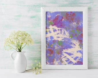 Cornflower Trellis - Fine Art Print