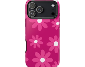 Pink Flower Power Phone Case| Tough Case