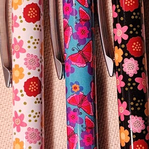 Pen wrap-around kunst ontworpen pen balpen bloemdessin pen artistiek pen