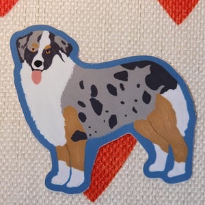 Sticker Australische herder Hondenstickers Aussie-sticker schattige Australische herder voor hondenliefhebbers