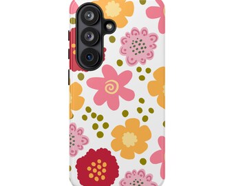 Spring Floral Phone Case, Vibrant Protective Cover
