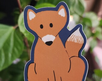 Red Fox Sticker: Waterproof Vinyl Die-Cut Critter