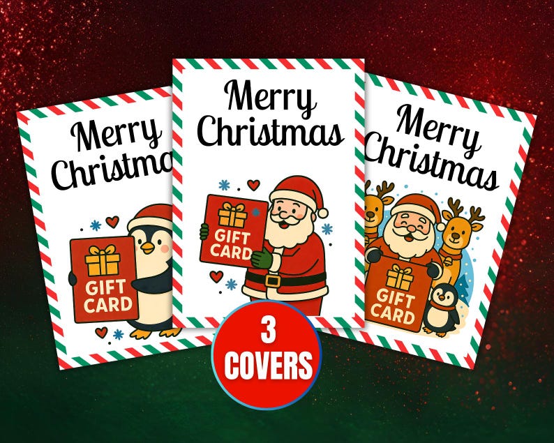 Christmas Gift Card Book, Printable Gift Card Book, Christmas Card Holder, Christmas College Care Package Kit, Personalized Gift Card Holder, 25 days of christmas, xmas gift card book, going away gift, diy gift card holder, gift card book, teen christmas gift, christmas countdown, college christmas, gift card holders, adult christmas gift, christmas gift cards, christmas gift kids, teacher christmas
