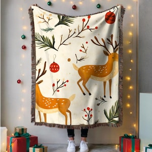 10+ Woven Blanket Mockup Jacquard Fringed Woven Blanket Mockup Bundle - Photoshop & Photopea Ready! Woven Throw Blanket Mockup