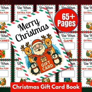 Christmas Gift Card Book, Printable Gift Card Book, Christmas Card Holder, Christmas College Care Package Kit, Personalized Gift Card Holder, 25 days of christmas, xmas gift card book, going away gift, diy gift card holder, gift card book, teen christmas gift, christmas countdown, college christmas, gift card holders, adult christmas gift, christmas gift cards, christmas gift kids, teacher christmas