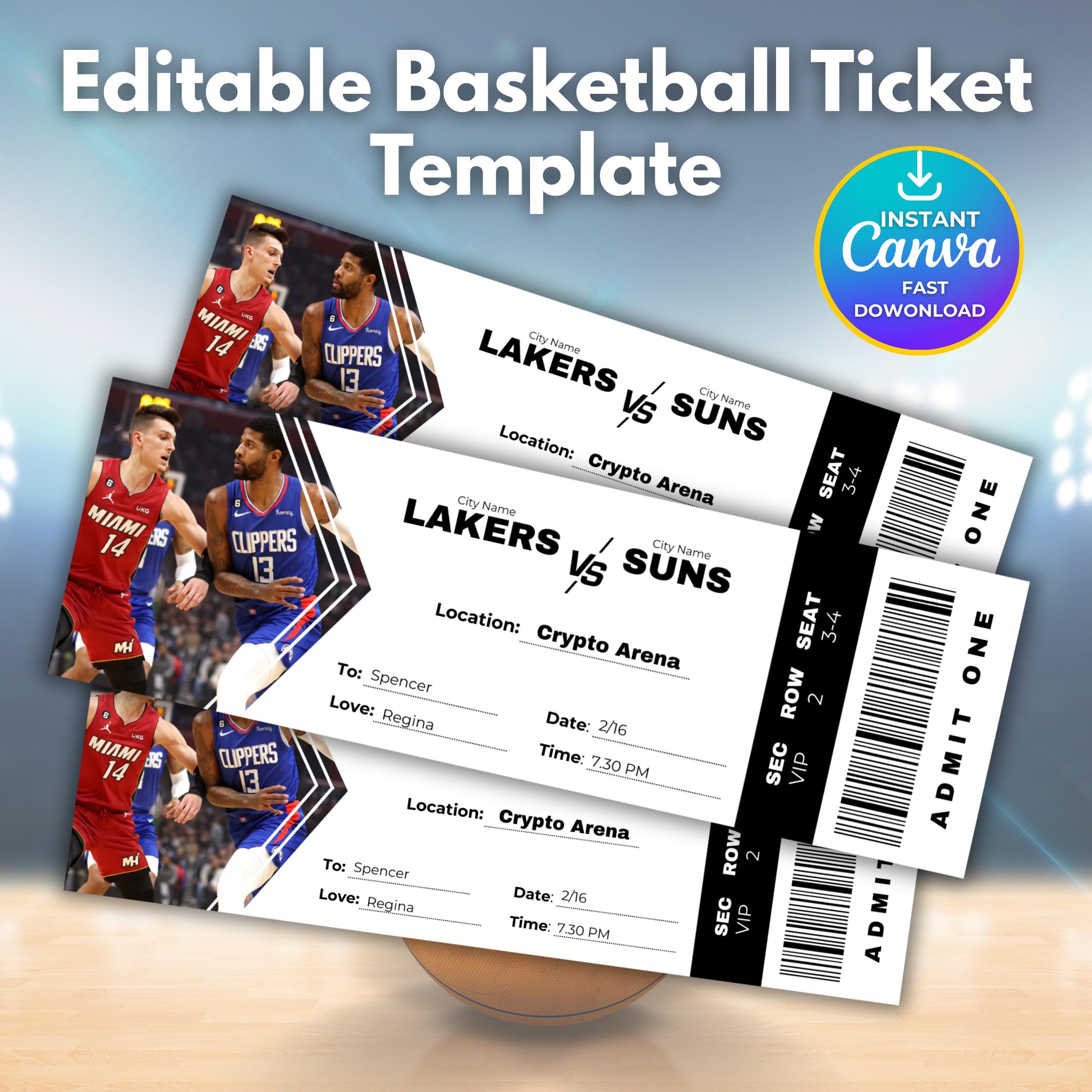 Nba ticket - Etsy 日本