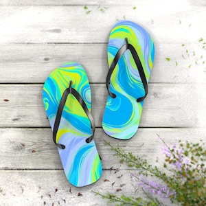 Colorful Polyester Suede Flip Flops: Summer Beach Pool Slides