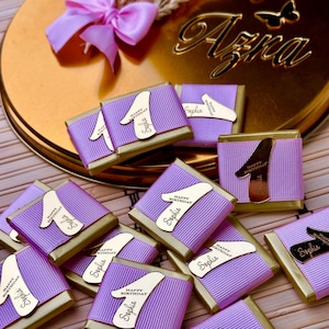Aangepaste 1e verjaardag chocoladegunsten, eerste verjaardag chocolade, 1e verjaardag cadeau meisje jongen, gepersonaliseerde babychocolade, gunsten babyshower