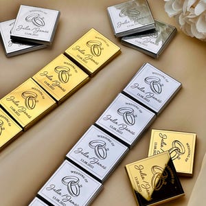 50 Pcs Custom Chocolate Favors, Wedding Favors for Guest, Engagement Chocolate, Wedding Chocolate, Customized Chocolate, Wedding Table Decor