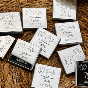 Birthday Chocolate Favors, Baby Shower Favors, Customized Chocolate, Party Favors, Baby Girl Chocolate, Birthday Gifts