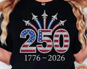 250e verjaardag van de VS patriottische straaljager png, 1776-2026, Amerika 4 juli ontwerp, Independence Day digitale download