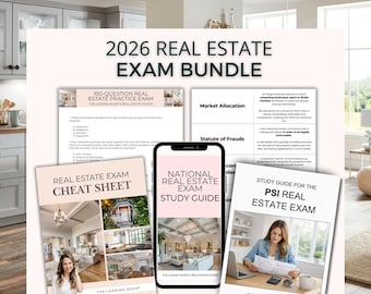 2026 Real Estate Exam Prep Bundle Study Guide for the Real Estate Exam