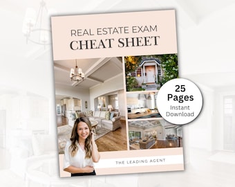 Real Estate Exam Cheat Sheet for the National Real Estate Test