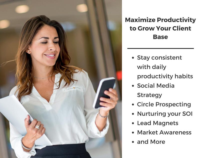 Productivity and lead generation are two of the most important concepts to become a successful real estate agent