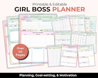 Girl Boss Planner - Productivity Planner for the Female Entrepreneur