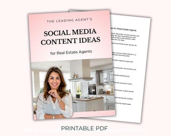 Social Media Content Ideas for Real Estate Agents - 100 Ideas to Increase Your Visibility