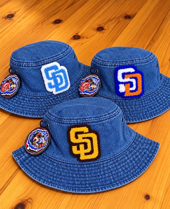 Hand Made San Diego Padres Patch - Bucket Hat