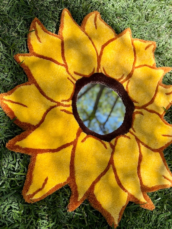 Sunflower Rug Tufted Mirror