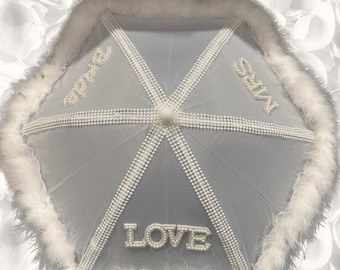 Second Line Wedding Umbrella – New Orleans Bridal Parasol, Bride Only