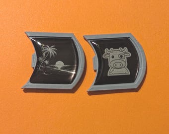Custom made Subaru badges BEACH and MOOEY Cow bundle