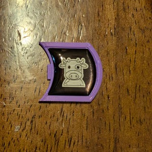 mOOmOOSUBARU MOOEY Cow badge of ownership Moobaru Subie lifestyle emblem accessories Mooey w PURPLE badge