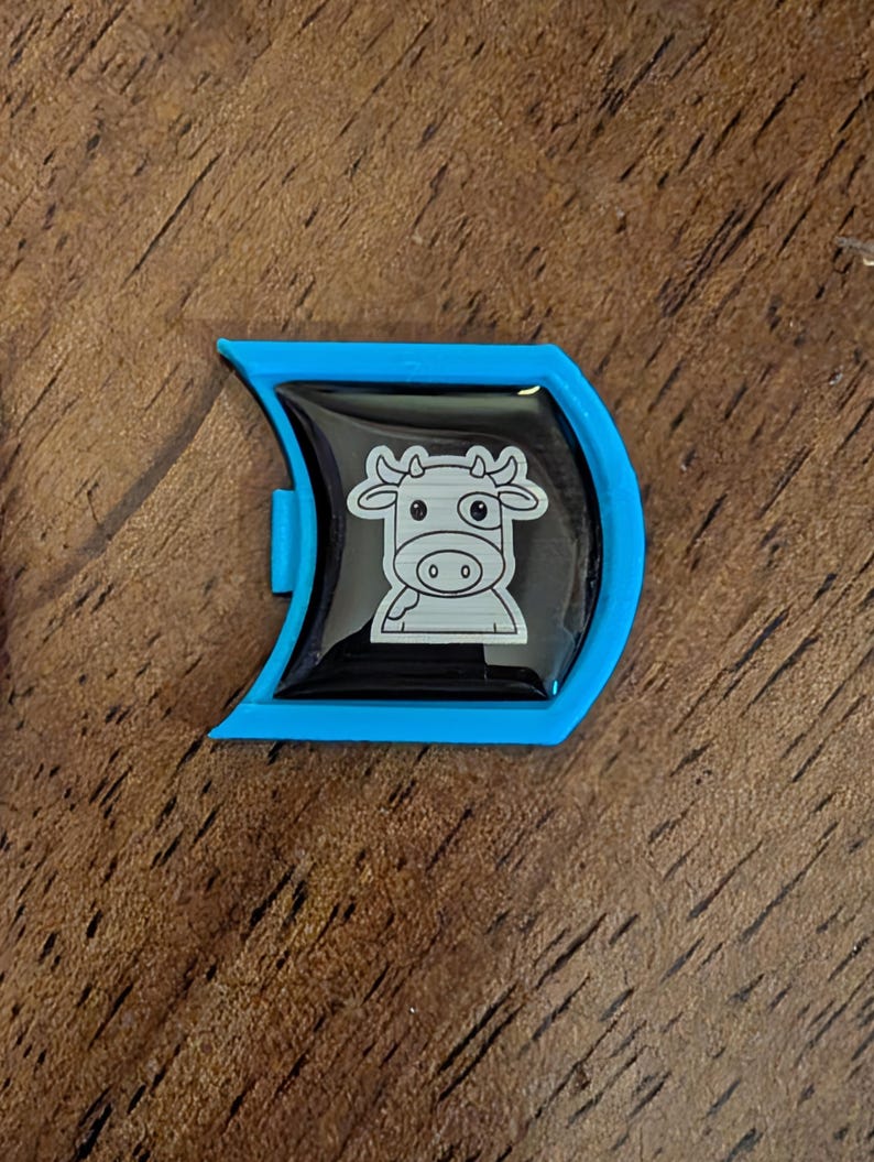 mOOmOOSUBARU MOOEY Cow badge of ownership Moobaru Subie lifestyle emblem accessories Mooey on BLUE badge