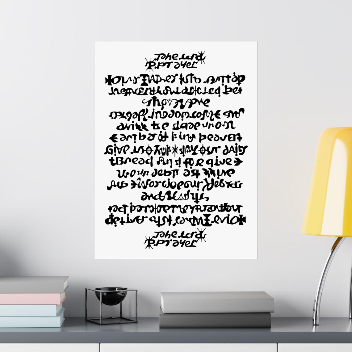 Lord's Prayer Poster | Home Decor | Wall Art | Christian Wall Art ...