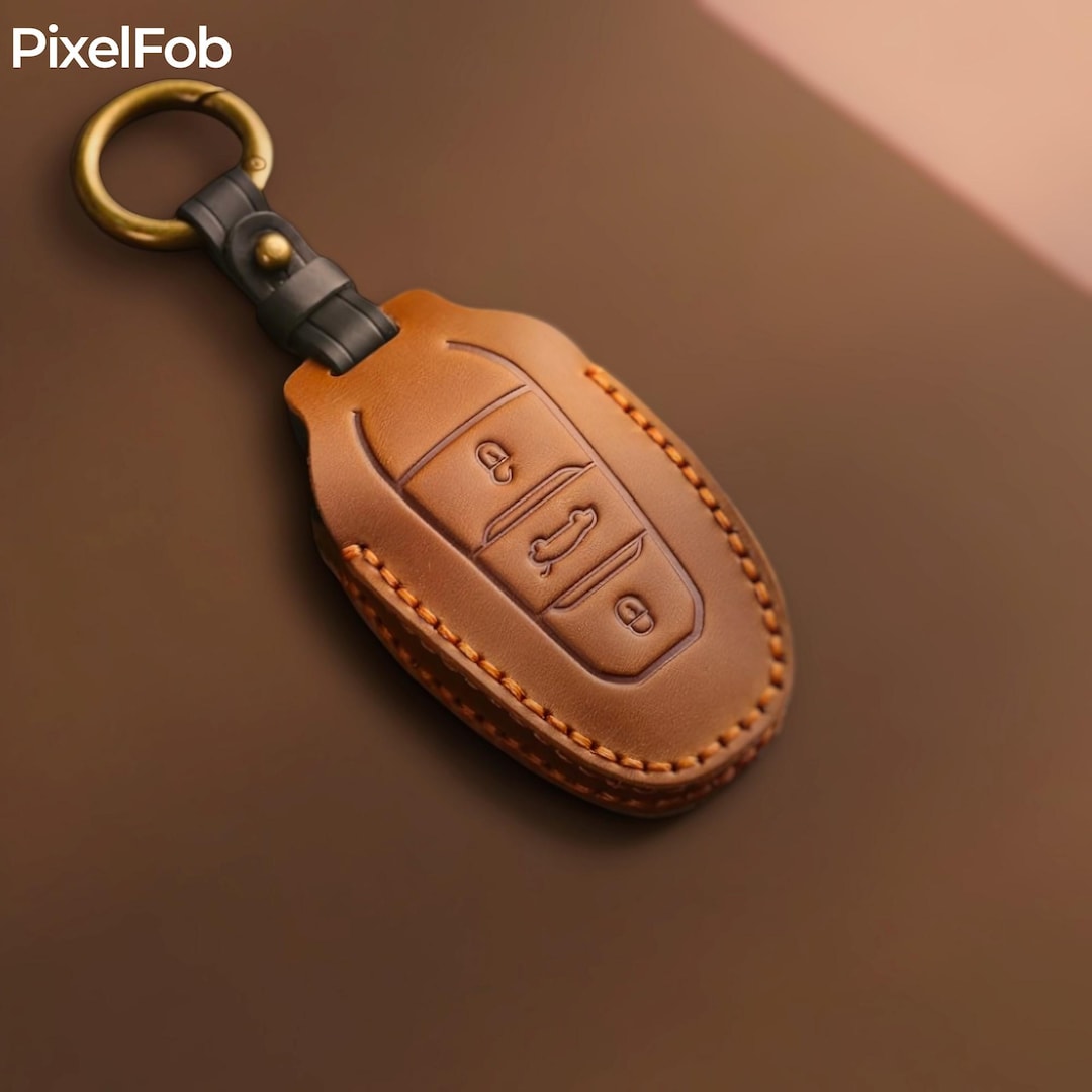 Porte-clés En Cuir Branco Avec Clochette - Étui Pratique Et Style Pour Voiture