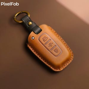 Leather Car Key Case for Kia, Car Key Case, Car Key Fob, Fob, Key Case for Kia, Car Key Accessories, Leather Car Key Cover, Gift