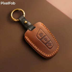 Leather Car Key Case For Hyundai, Car Key Case, Car Key Fob, Fob, Key Case For Hyundai, Car Key Accessories, Leather Car Key Cover, Gift