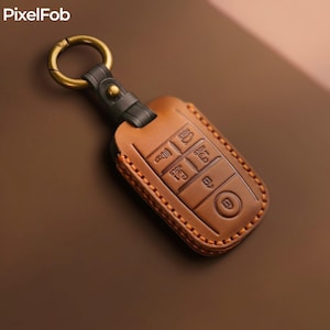 Leather Car Key Case for Kia, Car Key Case, Car Key Fob, Fob, Key Case for Kia, Car Key Accessories, Leather Car Key Cover, Gift