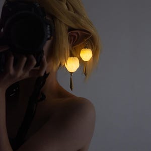 Zelda Earrings, Brightbloom Seed Earrings, Glowing Cosplay Earrings, The Legend of Zelda: Tears of the Kingdom, TOTK, Ancient Outfit