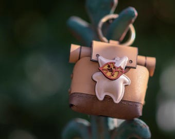 Estuche de cuero personalizado para AirPods de Zelda Korok: regalo para gamers de Tears of the Kingdoms