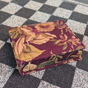 The Raymond Waites Collection ONCE UPON A ROSE Fabric Trinket Jewelry Box