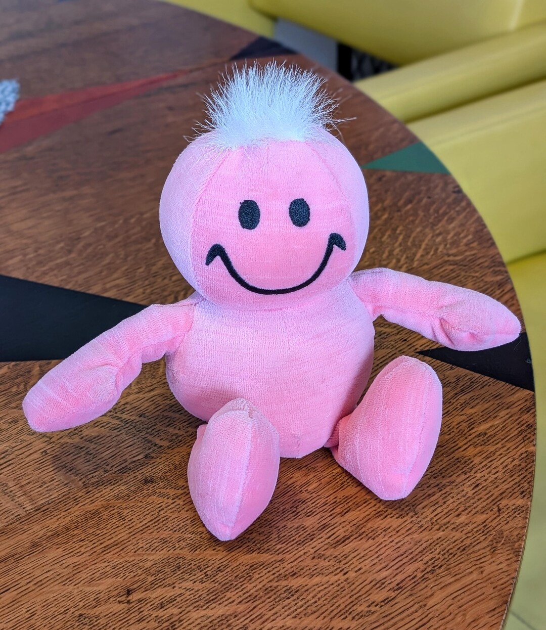 Tickle Tickle Wiggle Wiggle Smiley Face Plush 13 Pink Working