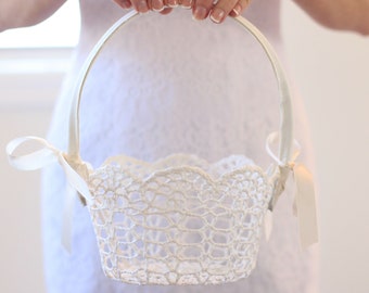 Flower Girl Basket Etsy