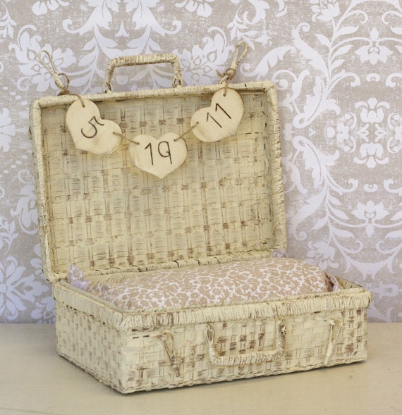 Items similar to Baby Infant Photo Prop Basket Trunk With Personalized