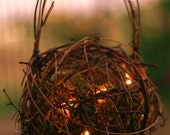 Rustic Flower Girl Firefly Lantern (item B10098)