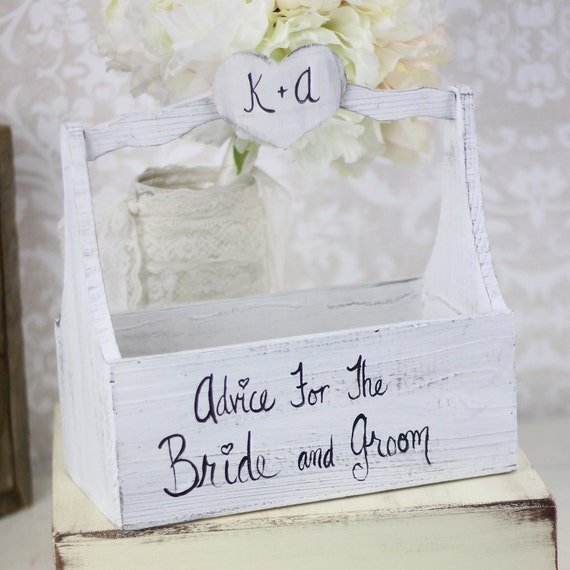 Items similar to Guest Book Box Alternative Shabby Chic Wedding Decor