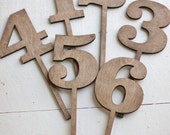 Table Numbers Table Numbers On Sticks Wedding Table Numbers Rustic Table Numbers Wood Table Numbers Wedding Decor  (Item Number 140082)