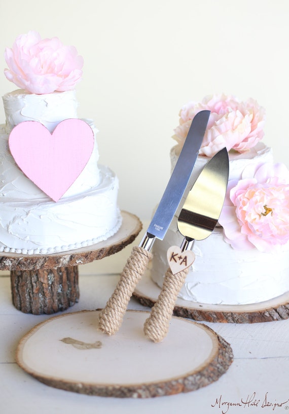 Items similar to Personalized Rustic Wedding  Cake  Knife 
