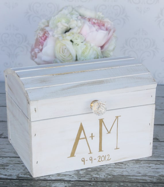 Items similar to Wedding Card Box Vintage Shabby Chic Wedding Decor on Etsy
