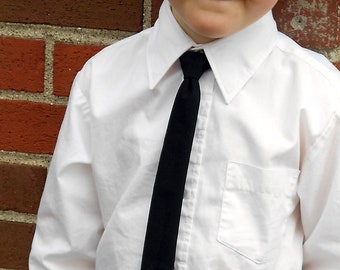 Black Skinny Tie for Boy