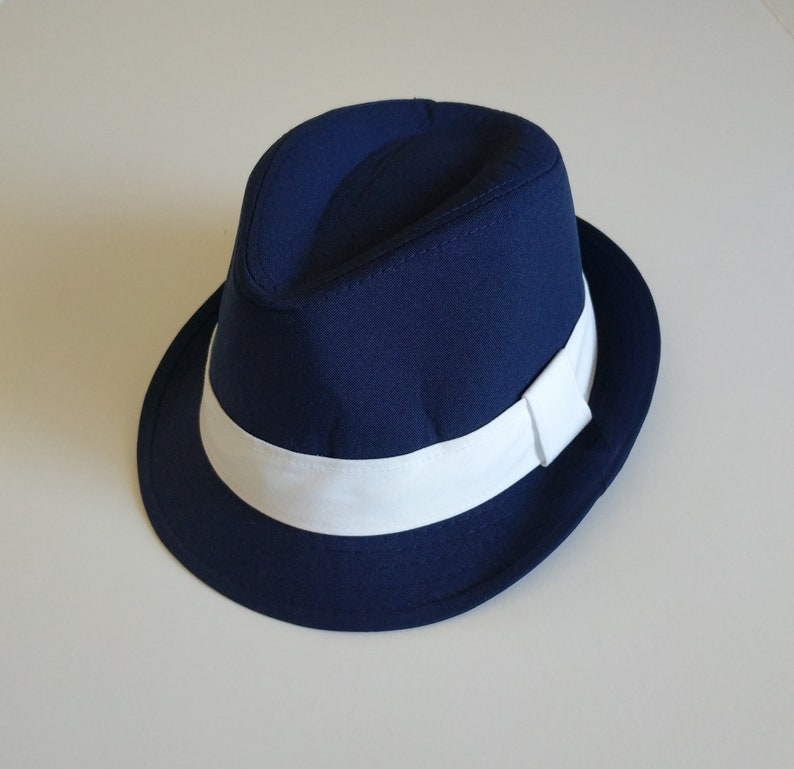 Boys All Season Blue Banded Fedora Hats BF8755