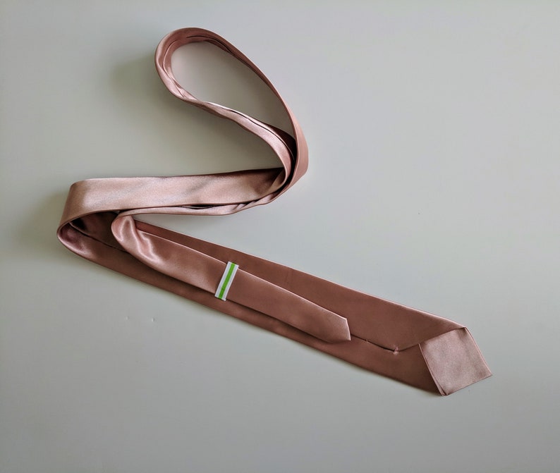 Rose Gold Necktie for Men Etsy
