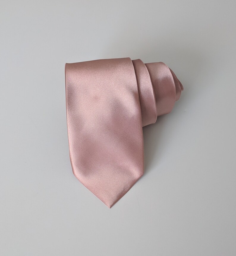 Rose Gold Necktie for Men Etsy