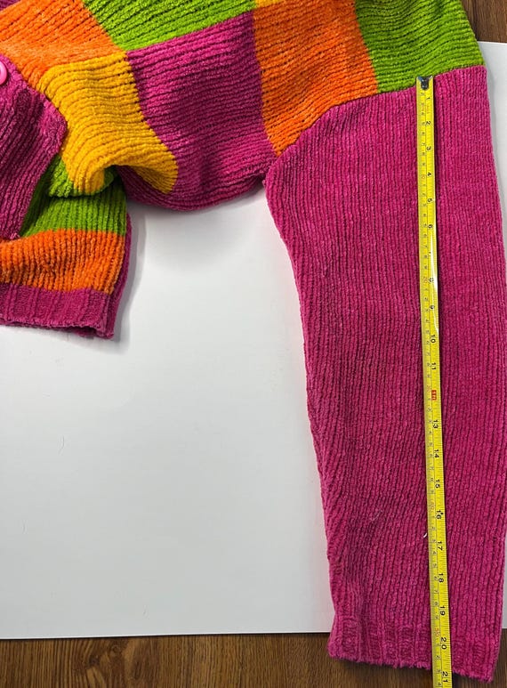 Vintage granny square colorblock knit sweater with la… - Gem