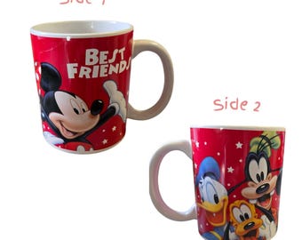 Vintage Minnie & Mickey Mouse Coffee Mug Jerry Leigh Tea