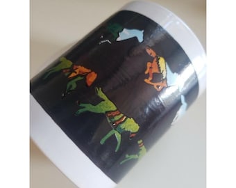 Wonderware Mugs Horse Coffee Mug Gold Accent Wild Horses