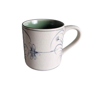 Serrv Dragonfly Coffee Mug Blue White